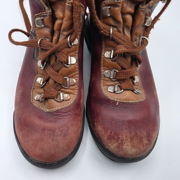 Vasque Gore Tex Womens Hiking Boots 7M Brown Leather Waterproof Italy Camping - Picture 12 of 16